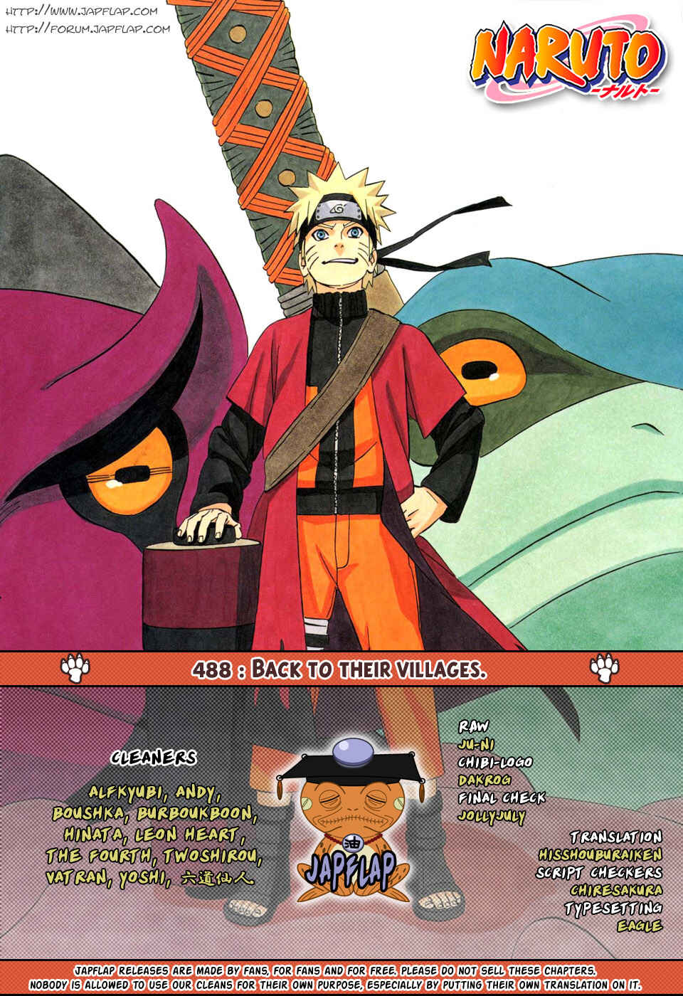Naruto Chapter 488 page 0