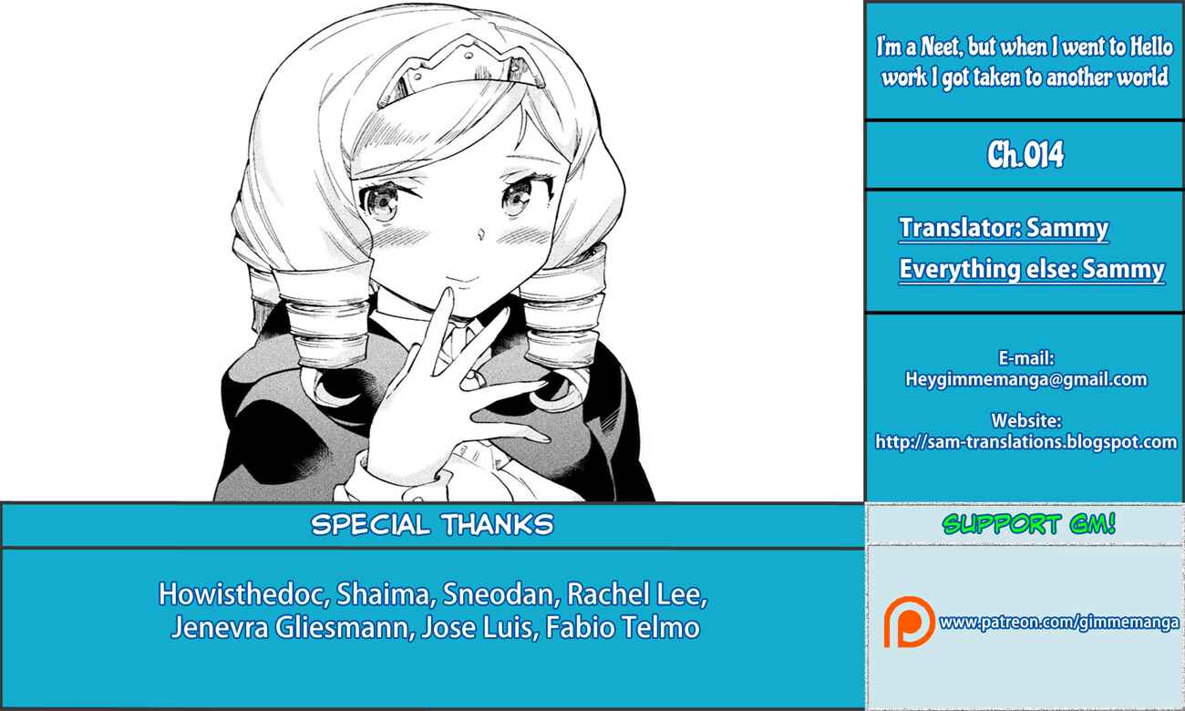 NEET dakedo Hello Work ni Ittara Isekai ni Tsuretekareta Chapter 14 page 0