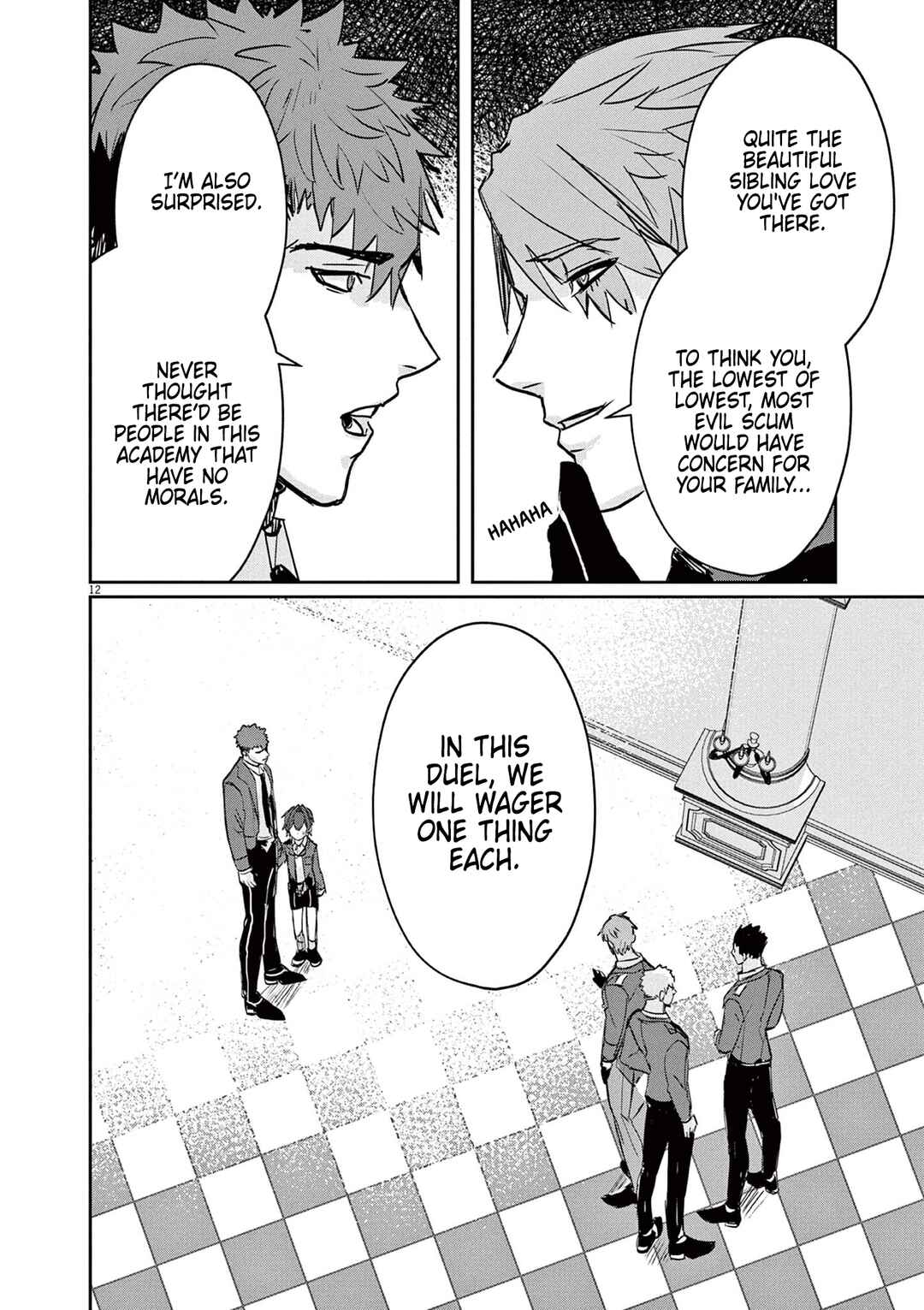 Nichiasa Suki no Otaku ga Akuyaku Seito ni Tenseishita Kekka, Hametsu Flag ga Houkaishiteiku Ken ni Tsuite Chapter 2 page 12