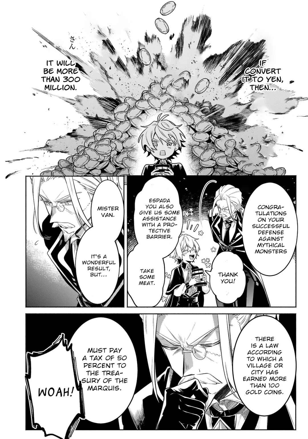 Okiraku Ryoushu no Tanoshii Ryouchi Bouei Chapter 13.1 page 2