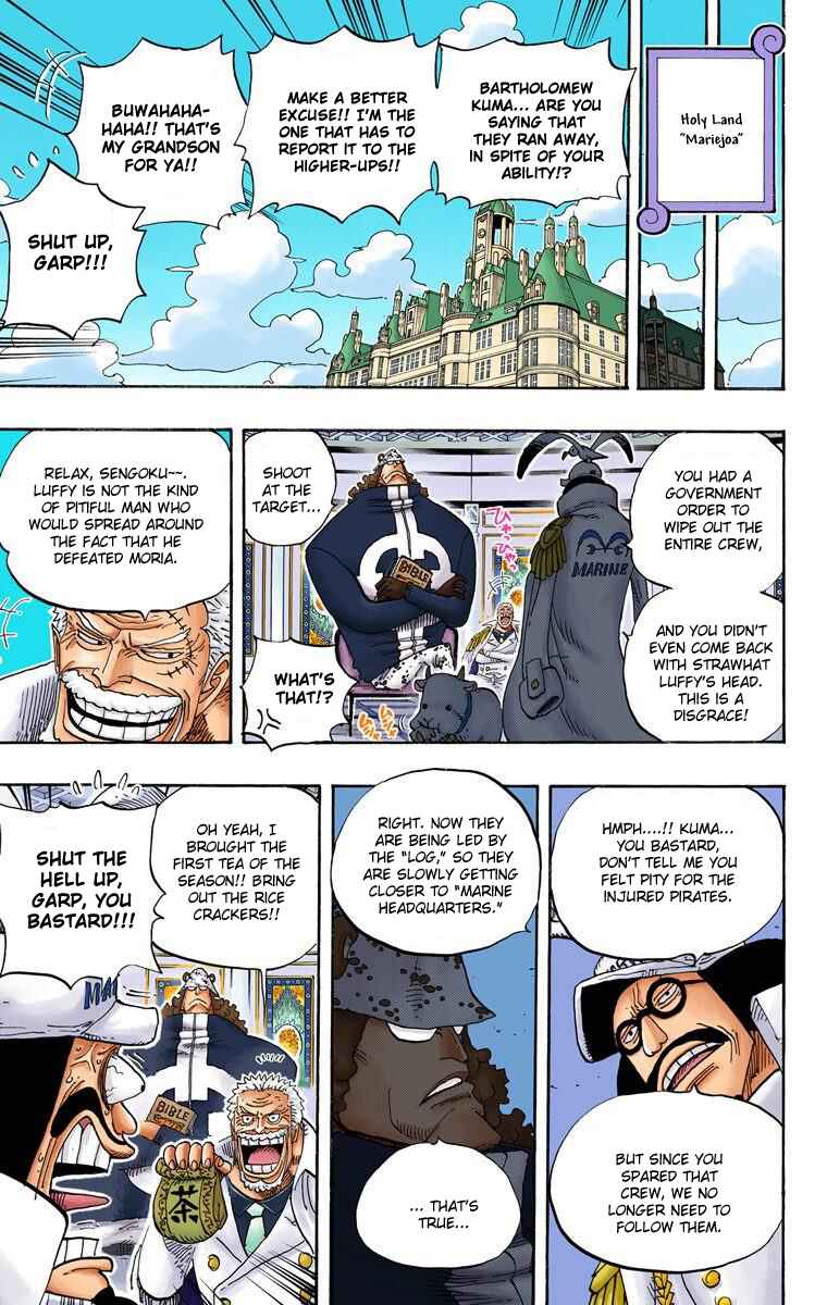 One Piece (Official Colored) Chapter 490 page 7