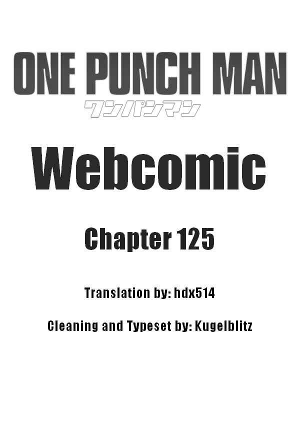 One-Punch Man (Webcomic/Original) Chapter 125 page 0