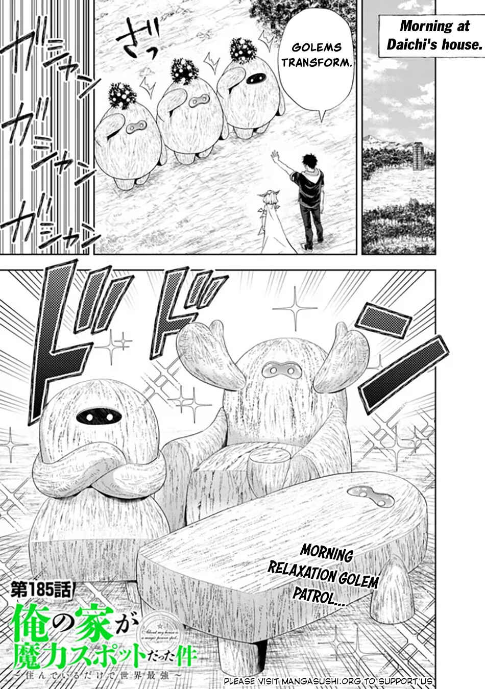 Ore no Ie ga Maryoku Spot datta Ken: Sundeiru dake de Sekai Saikyou Chapter 185 page 1
