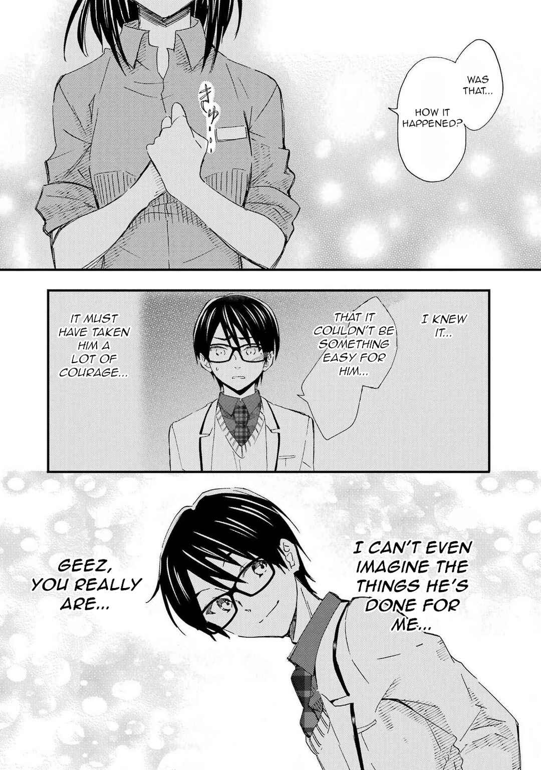 Ore wa Shiranai Uchi ni Gakkouichi no Bishoujo o Kudoiteita Rashii: Baito-saki no Soudan Aite ni Ore no Omoibito no Hanashi o Suru to Kanojo wa Naze ka Tere Hajimeru Chapter 18.5 page 7