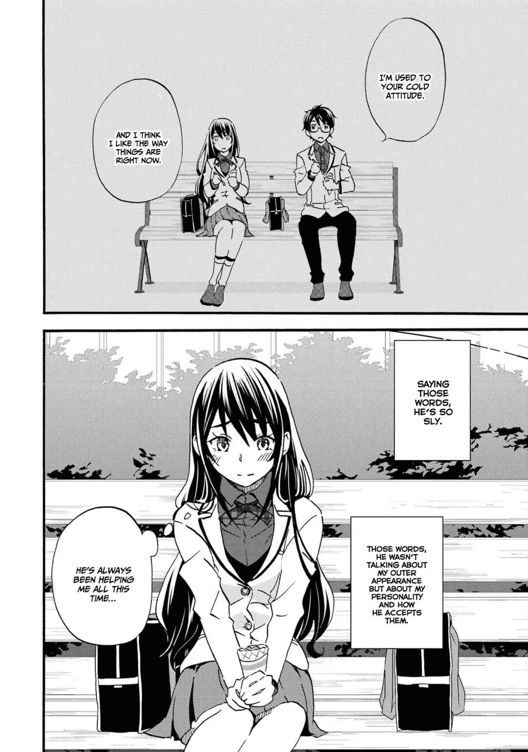 Ore wa Shiranai Uchi ni Gakkouichi no Bishoujo o Kudoiteita Rashii: Baito-saki no Soudan Aite ni Ore no Omoibito no Hanashi o Suru to Kanojo wa Naze ka Tere Hajimeru Chapter 3 page 32