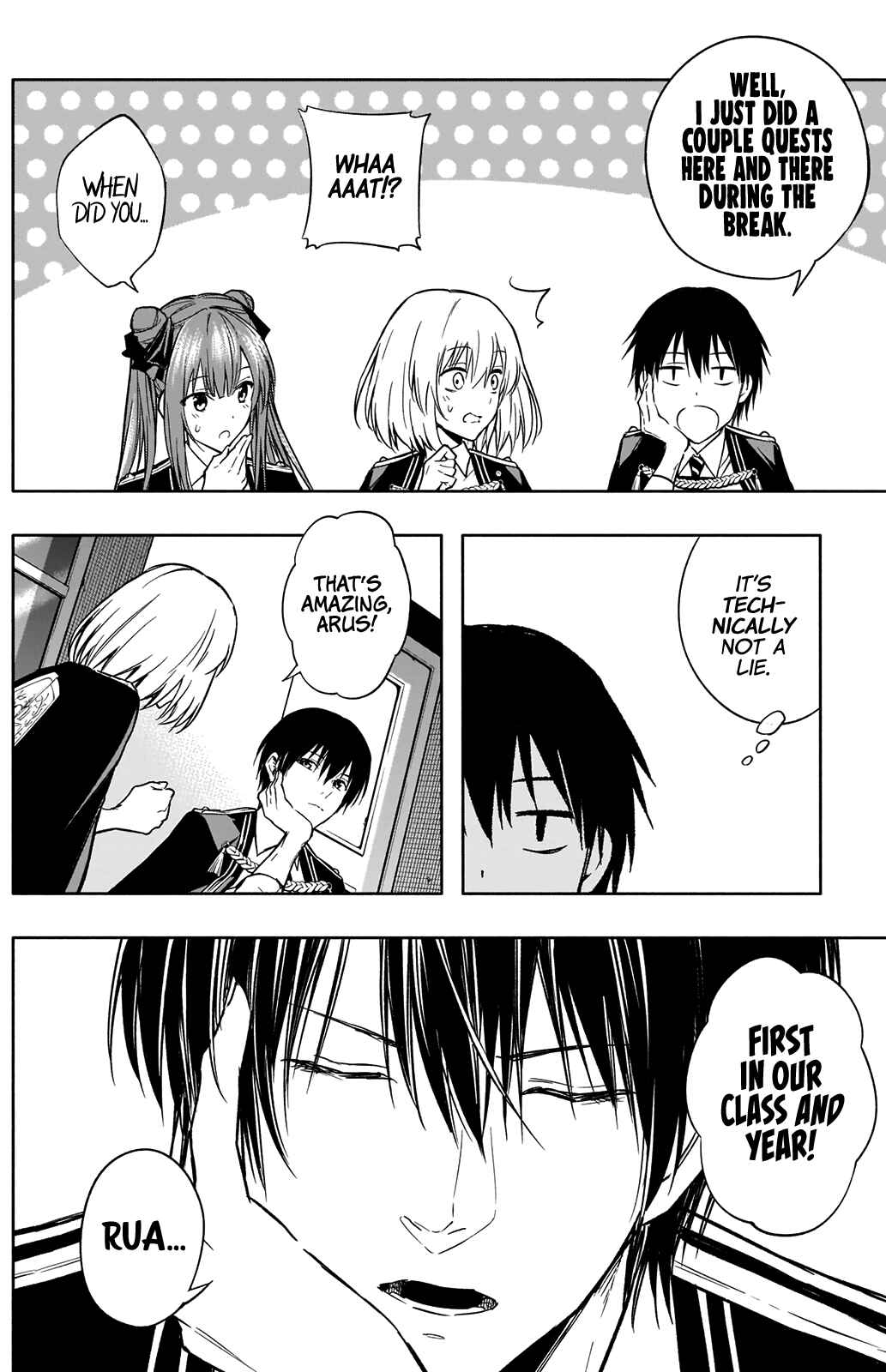 Ouritsu Mahou Gakuen no Saikasei ~Hinkongai Agari no Saikyou Mahoushi, Kizoku Darake no Gakuen de Musou Suru~ Chapter 31 page 11