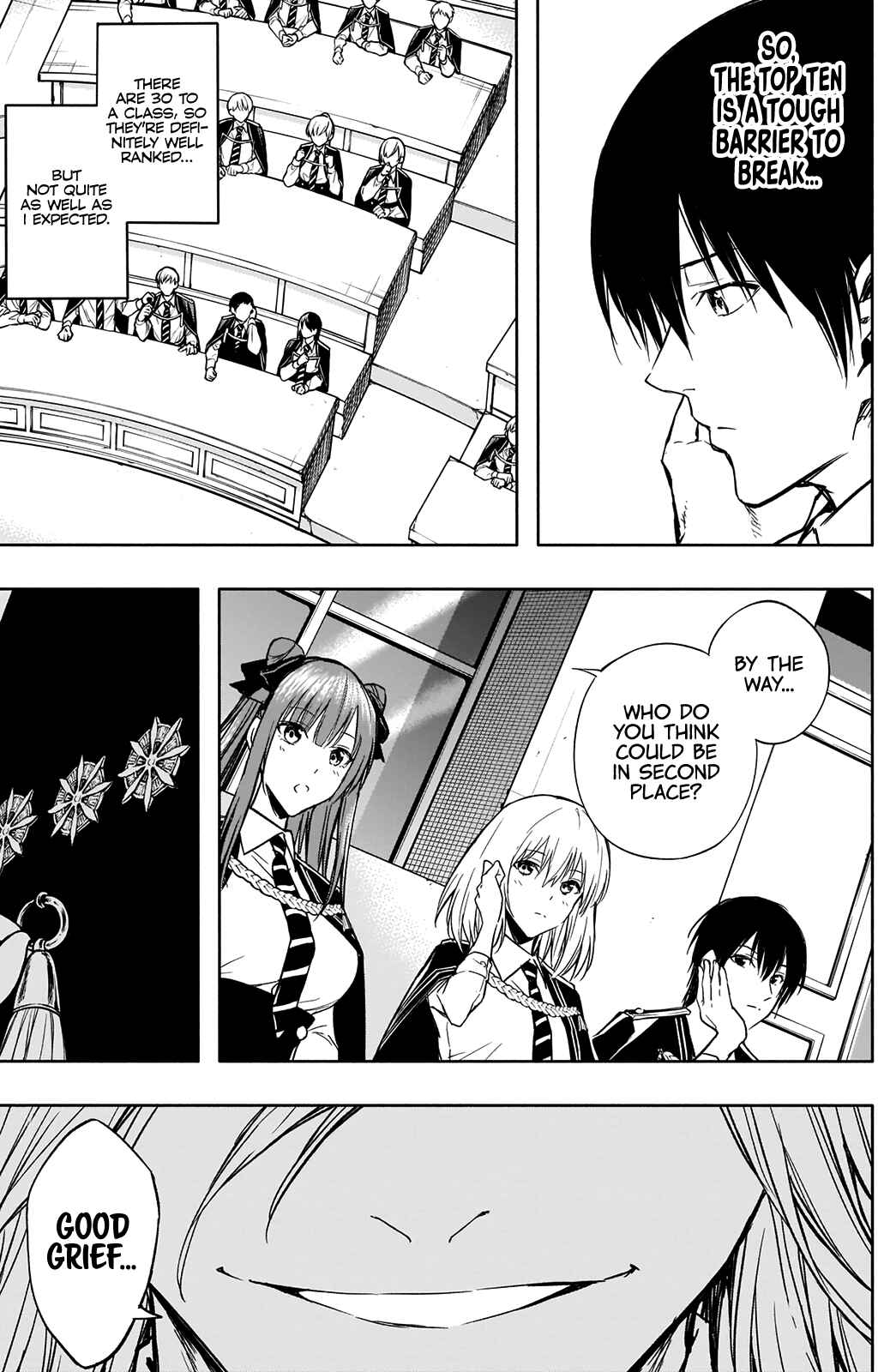 Ouritsu Mahou Gakuen no Saikasei ~Hinkongai Agari no Saikyou Mahoushi, Kizoku Darake no Gakuen de Musou Suru~ Chapter 31 page 14
