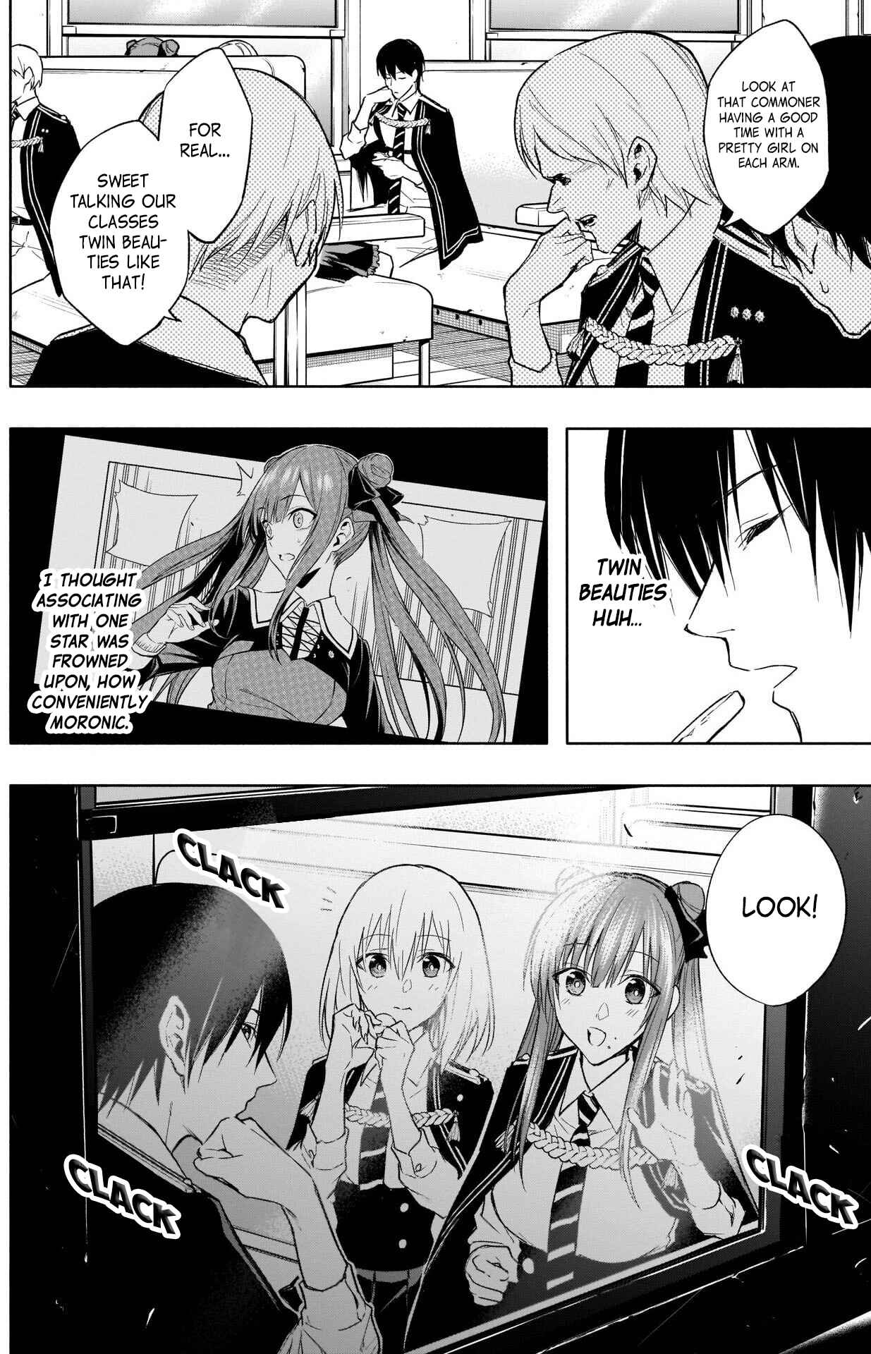 Ouritsu Mahou Gakuen no Saikasei ~Hinkongai Agari no Saikyou Mahoushi, Kizoku Darake no Gakuen de Musou Suru~ Chapter 36 page 4