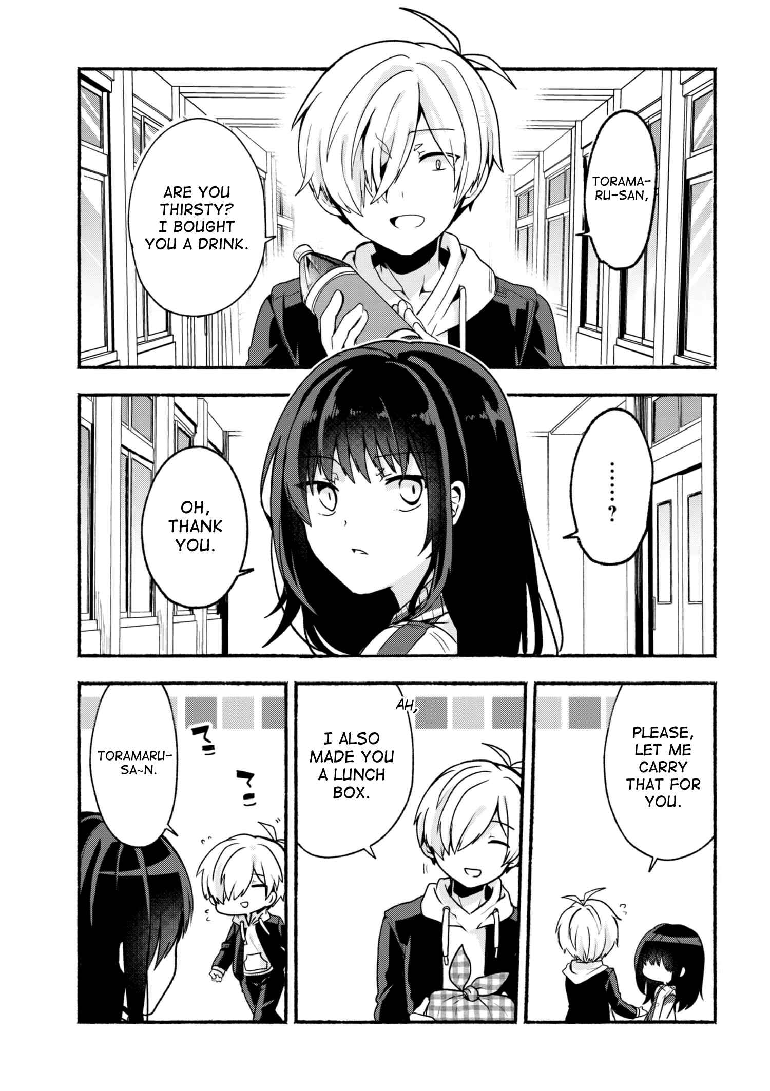 Pashiri na Boku to Koisuru Banchou-san Chapter 8 page 1