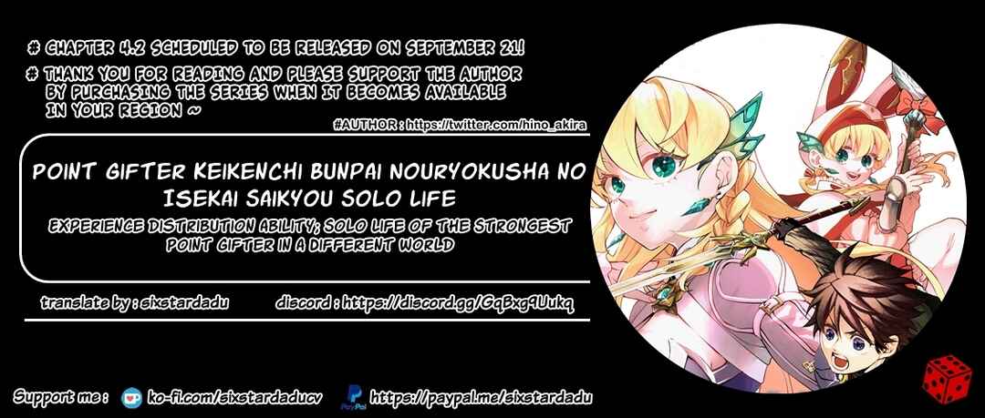 Point Gifter "Keikenchi Bunpai Nouryokusha" no Isekai Saikyou Solo Life Chapter 4.1 page 10
