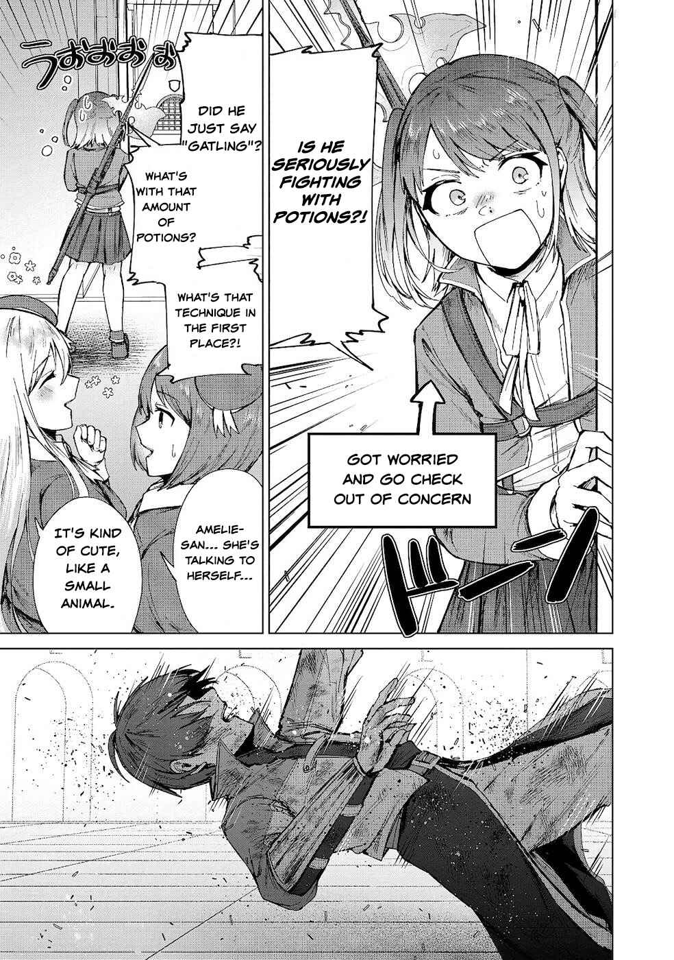 Potion wa 160 km/h de Nageru Mono! ~Item-gakari no Ore ga Bannou Kaifukuyaku o Touteki suru Koto de Saikyou no Boukensha ni Nariagaru!?~ Chapter 11 page 6