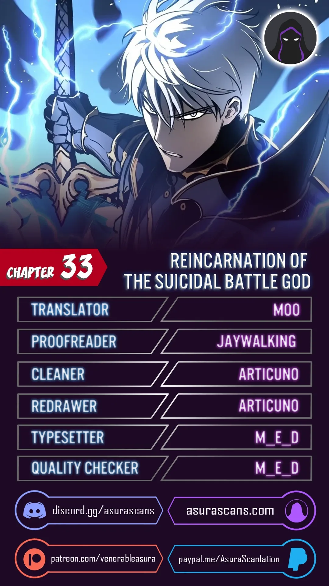 Reincarnation of the Suicidal Battle God Chapter 33 page 0