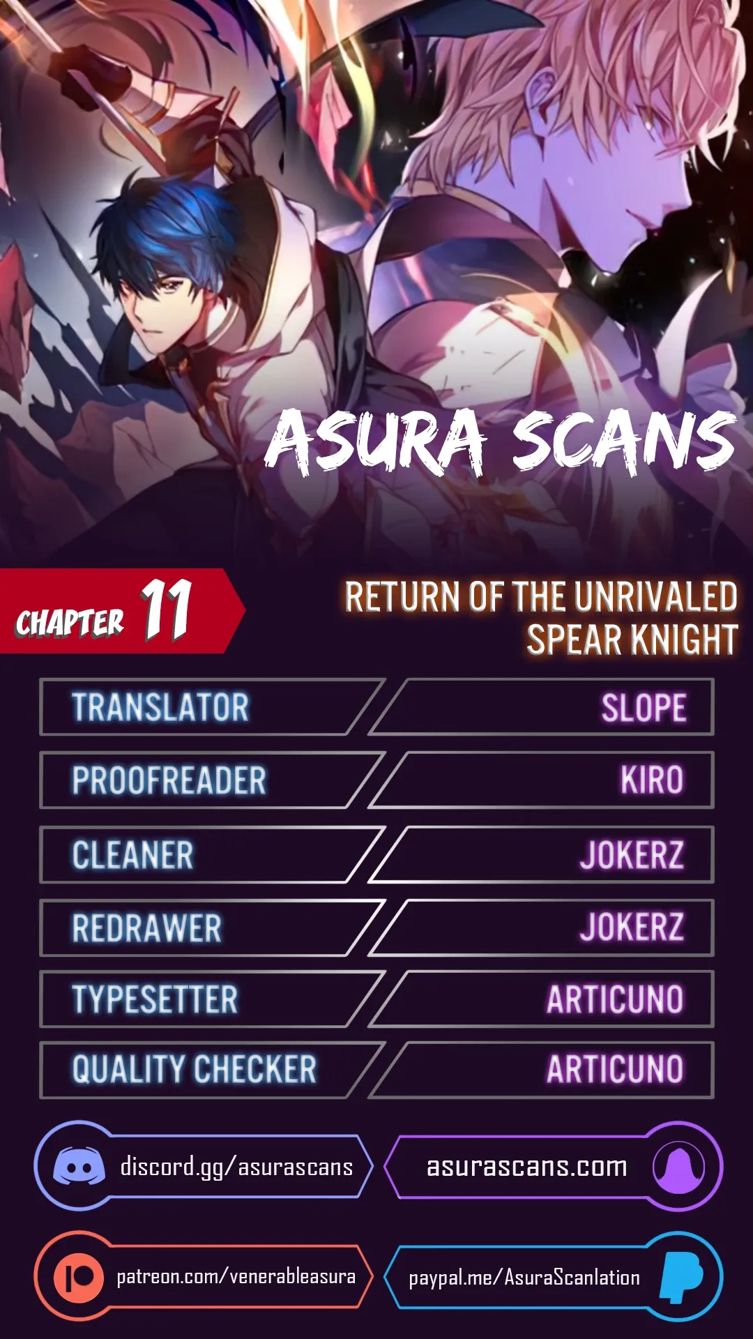 Return of The Unrivaled Spear Knight Chapter 11 page 0