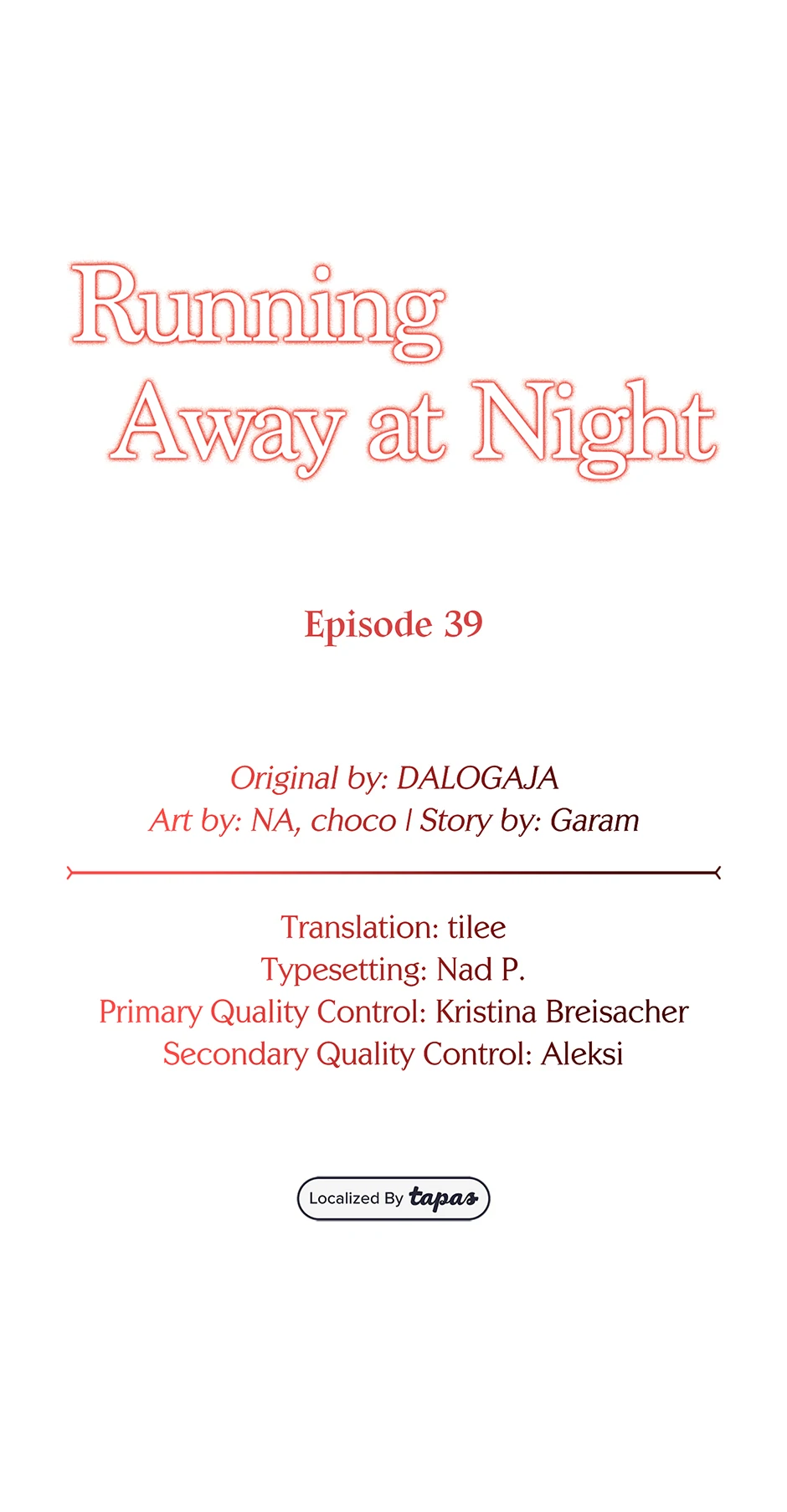 Running Away at Night Chapter 39 page 13