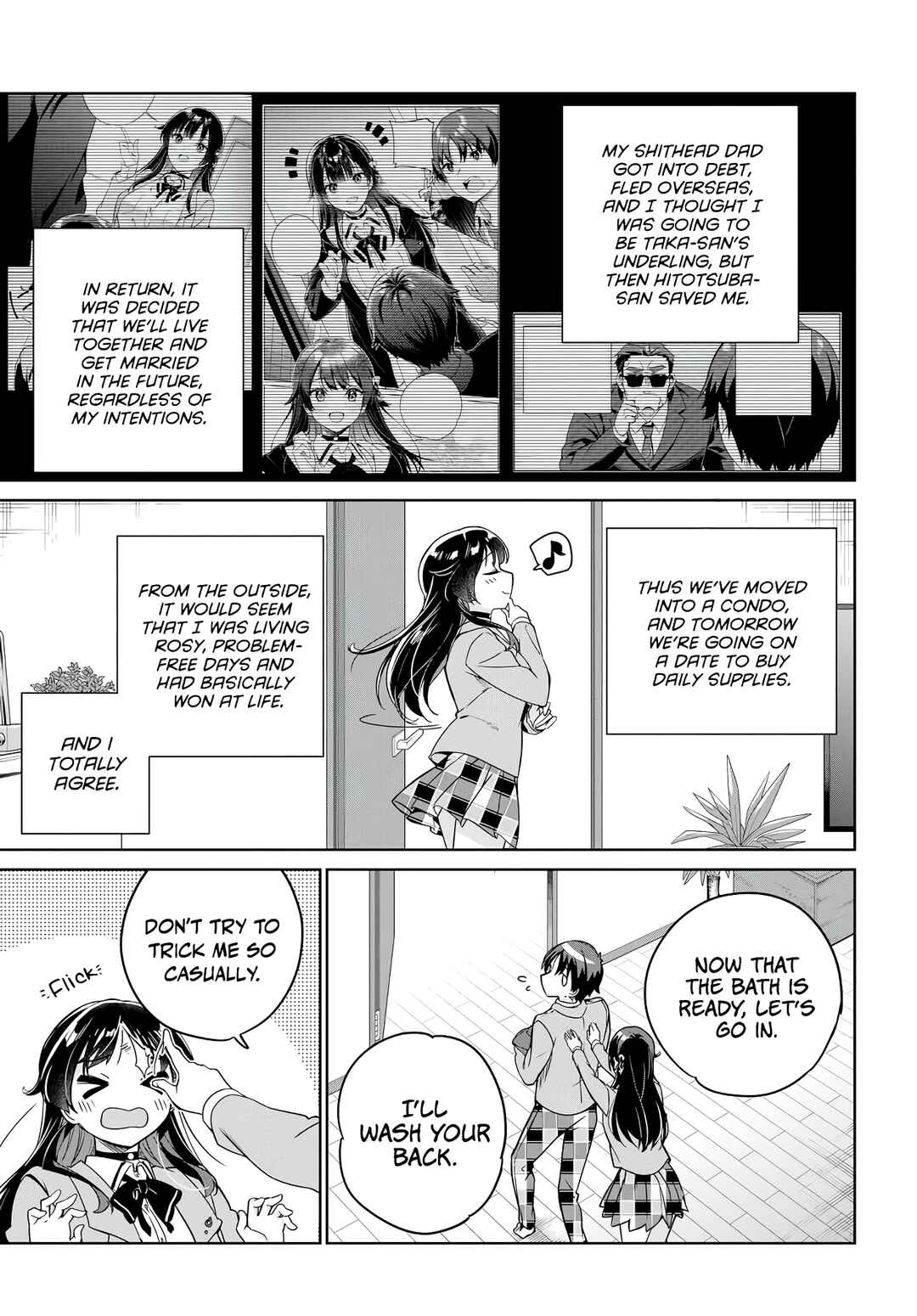 Ryoushin no Shakkin wo Katagawari shite morau Jouken wa Nihon Ichi Kawaii Joshikousei to Issho ni Kurasu koto deshita. Chapter 6 page 13