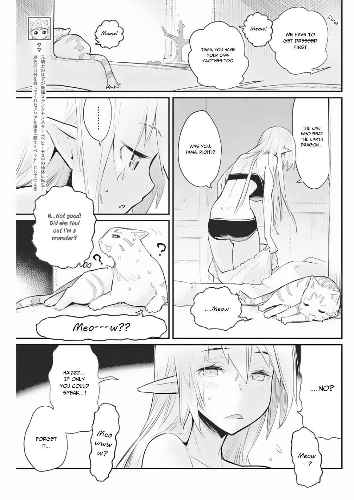 S-Rank Monster no Behemoth Dakedo, Neko to Machigawarete Erufu Musume no Kishi (Pet) Toshite Kurashitemasu Chapter 18 page 3