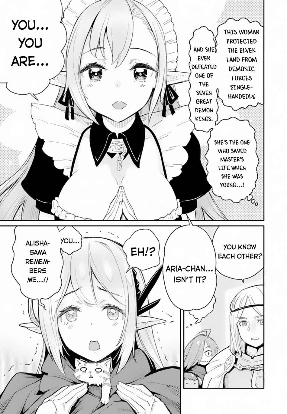 S-Rank Monster no Behemoth Dakedo, Neko to Machigawarete Erufu Musume no Kishi (Pet) Toshite Kurashitemasu Chapter 45 page 10