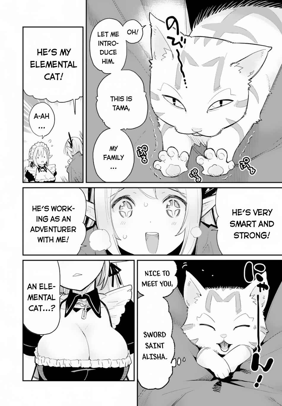 S-Rank Monster no Behemoth Dakedo, Neko to Machigawarete Erufu Musume no Kishi (Pet) Toshite Kurashitemasu Chapter 45 page 17