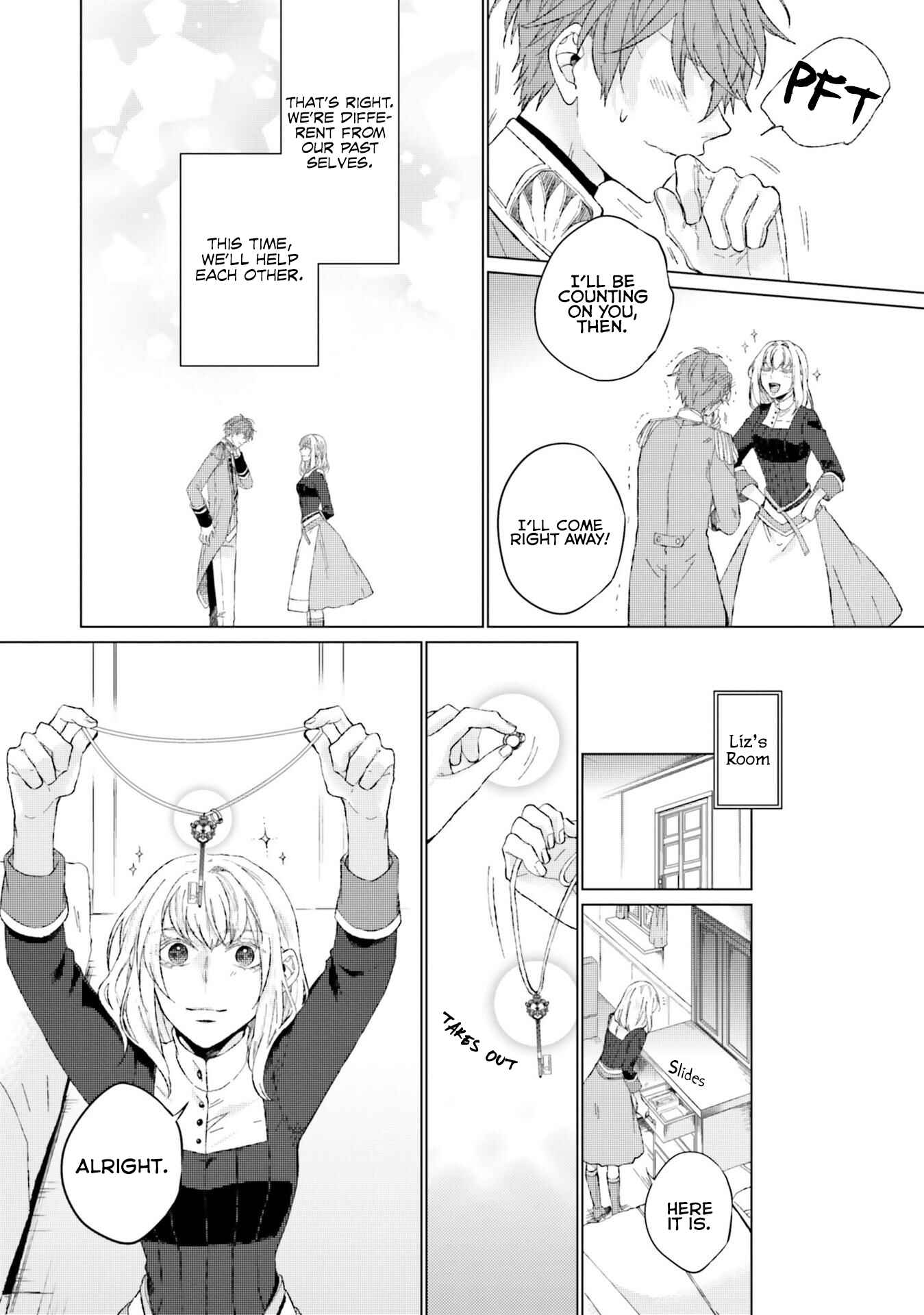 Seijo ni naru no de Nidoume no Jinsei wa Katte ni sasete moraimasu ~Outaishi wa, Zensei de Watashi wo Futta Koibito deshita~ Chapter 11 page 33