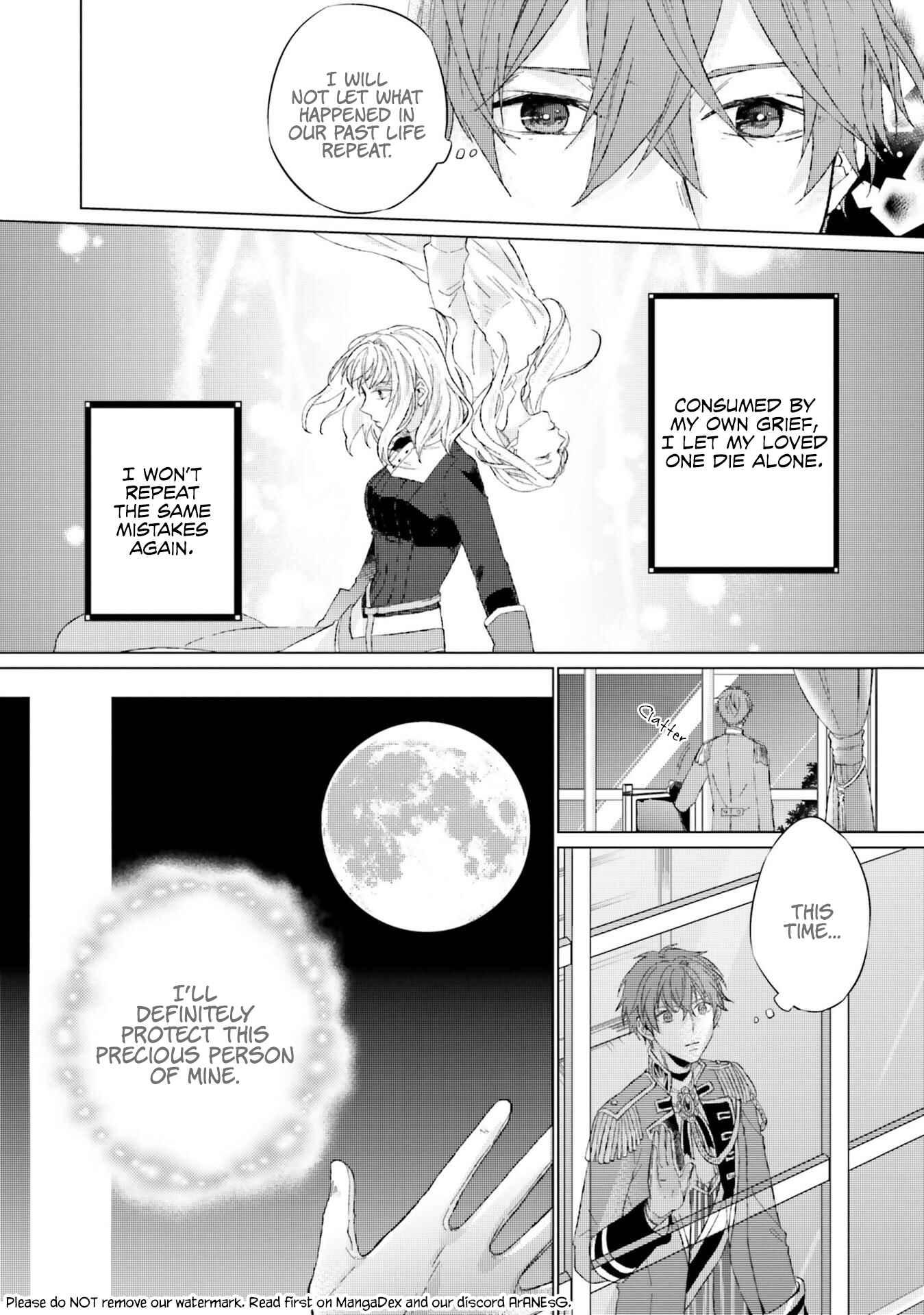 Seijo ni naru no de Nidoume no Jinsei wa Katte ni sasete moraimasu ~Outaishi wa, Zensei de Watashi wo Futta Koibito deshita~ Chapter 11 page 38