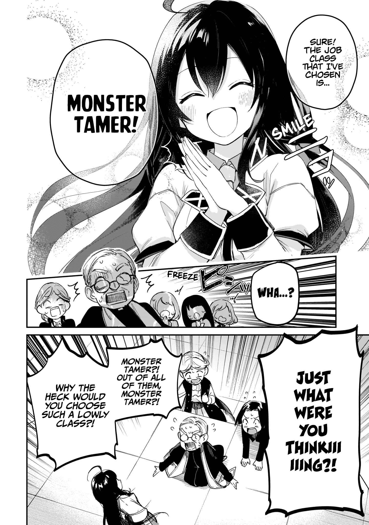 Seijo-sama? Iie, Toorisugari no Mamonotsukai Desu!: Zettai Muteki no Seijo wa Mofumofu to Tabi o Suru Chapter 1 page 12