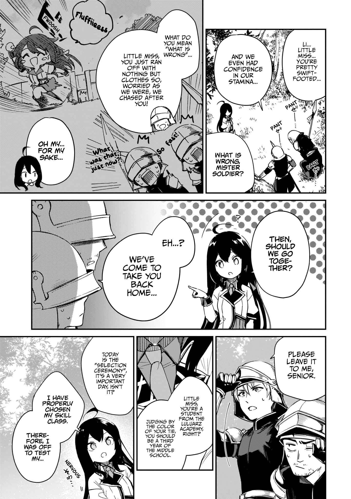 Seijo-sama? Iie, Toorisugari no Mamonotsukai Desu!: Zettai Muteki no Seijo wa Mofumofu to Tabi o Suru Chapter 1 page 28