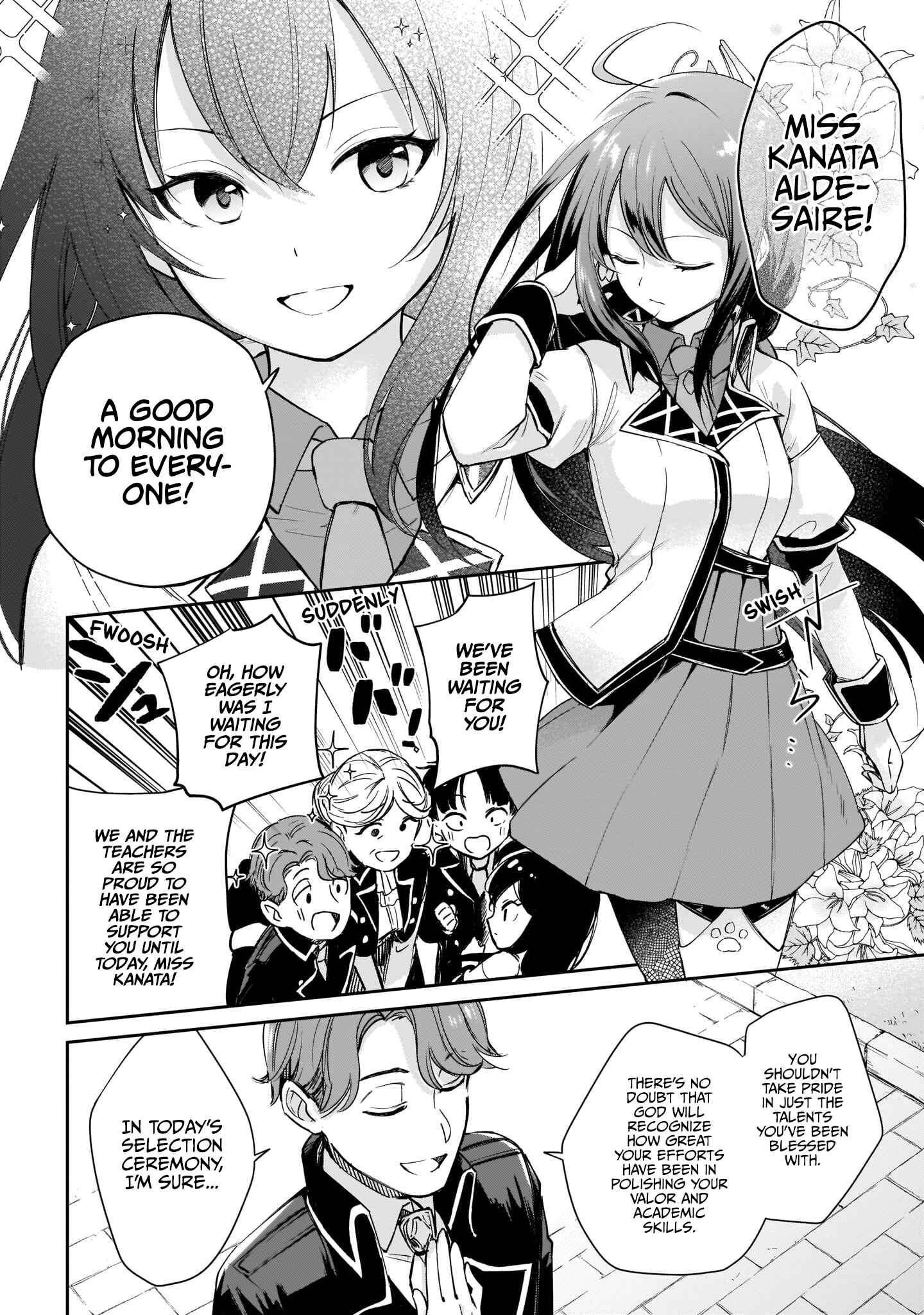 Seijo-sama? Iie, Toorisugari no Mamonotsukai Desu!: Zettai Muteki no Seijo wa Mofumofu to Tabi o Suru Chapter 1 page 4