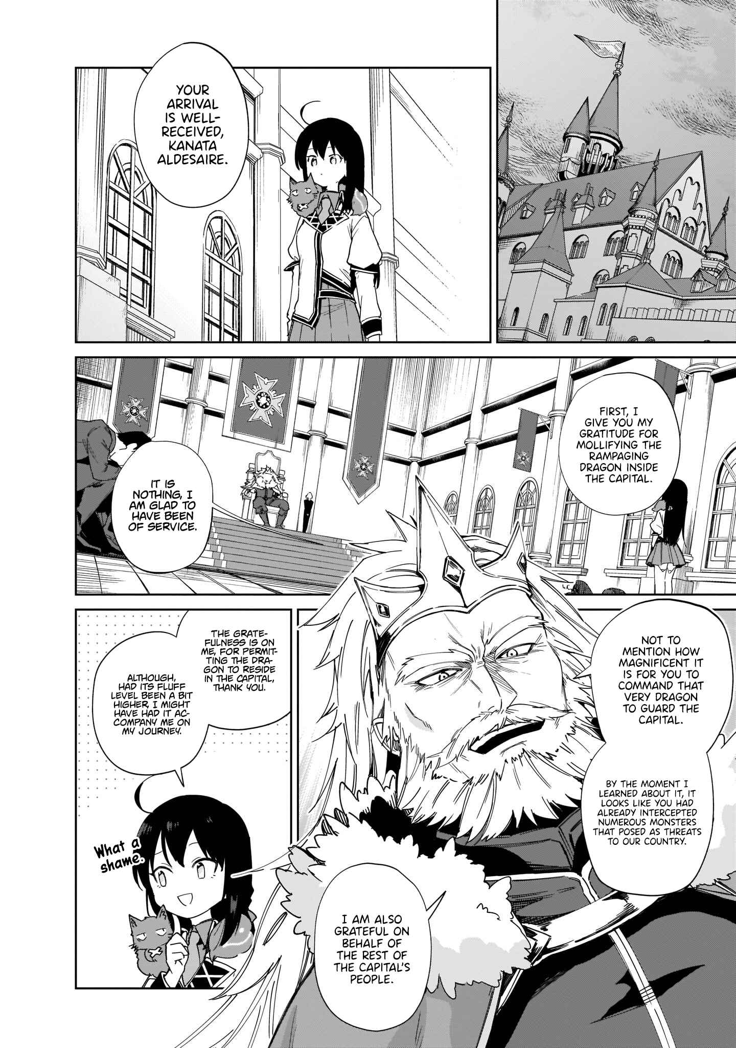 Seijo-sama? Iie, Toorisugari no Mamonotsukai Desu!: Zettai Muteki no Seijo wa Mofumofu to Tabi o Suru Chapter 7 page 28
