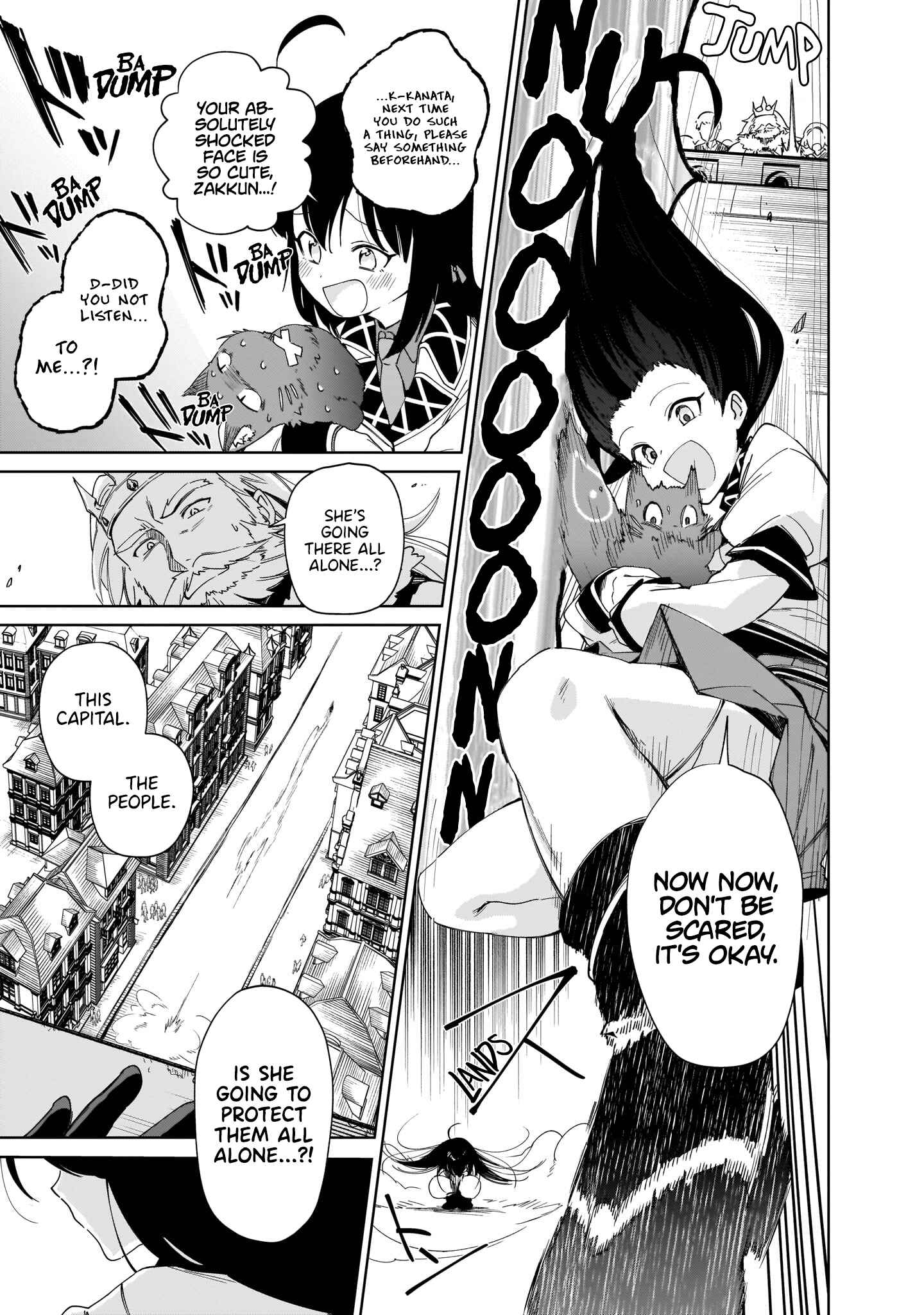 Seijo-sama? Iie, Toorisugari no Mamonotsukai Desu!: Zettai Muteki no Seijo wa Mofumofu to Tabi o Suru Chapter 7 page 36