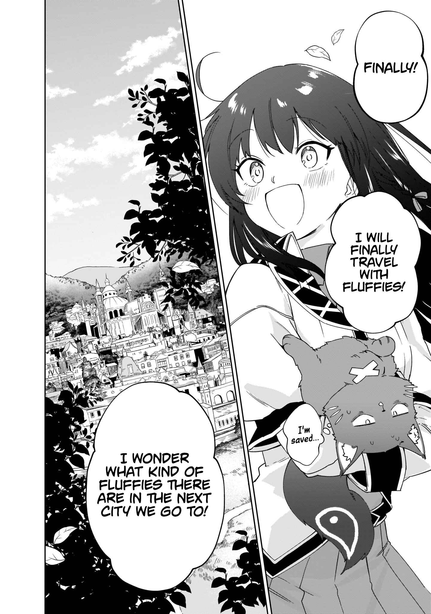 Seijo-sama? Iie, Toorisugari no Mamonotsukai Desu!: Zettai Muteki no Seijo wa Mofumofu to Tabi o Suru Chapter 7 page 77