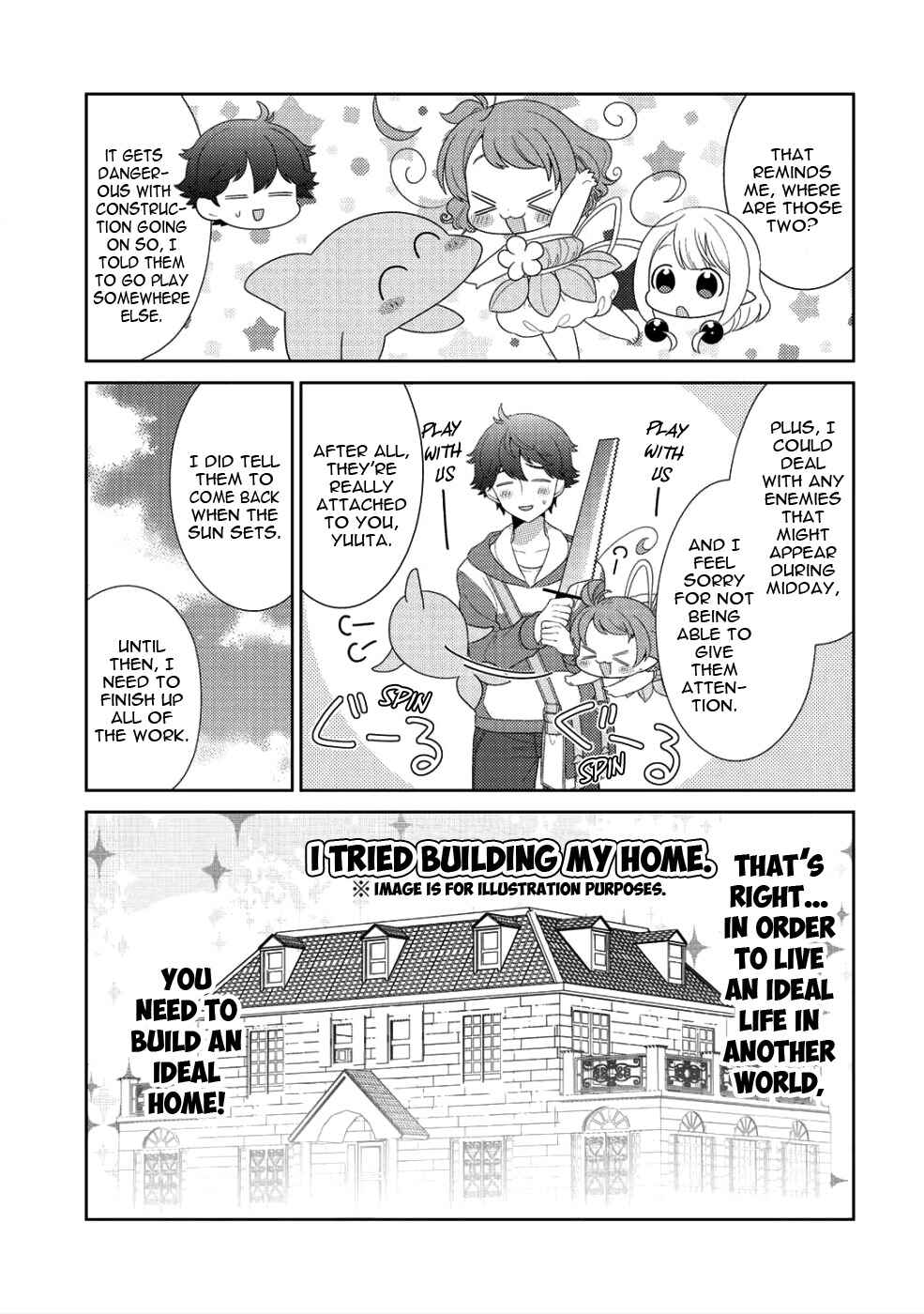 Seirei-tachi no Rakuen to Risou no Isekai Seikatsu Chapter 8 page 9