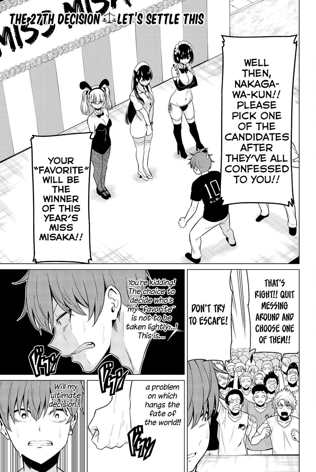 Sekai ka Kanojo ka Erabenai Chapter 27 page 1