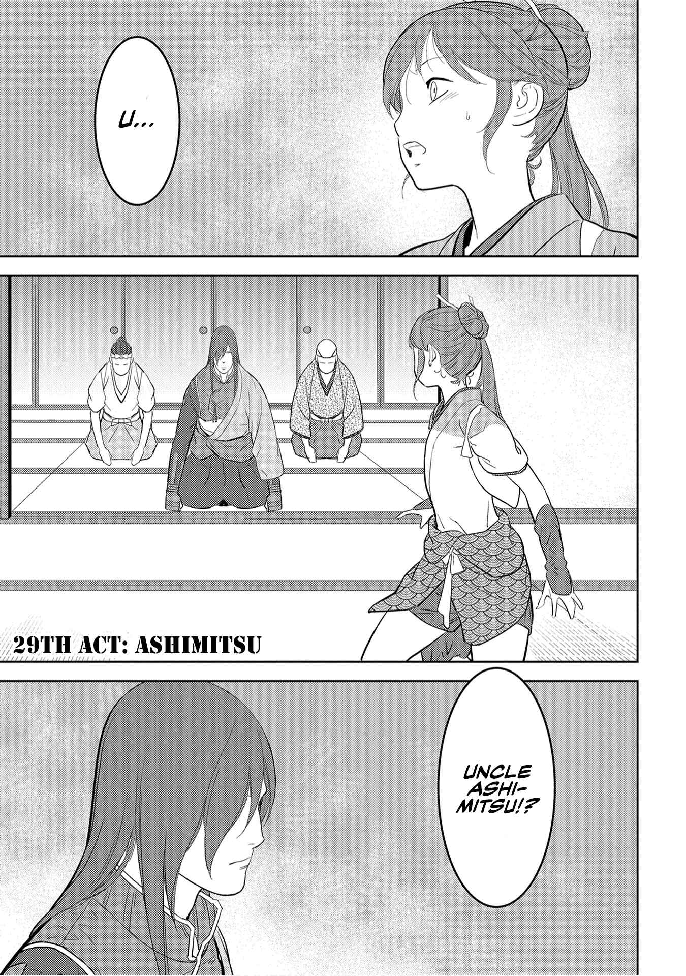 Sengoku Komachi Kuroutan: Noukou Giga Chapter 29 page 1