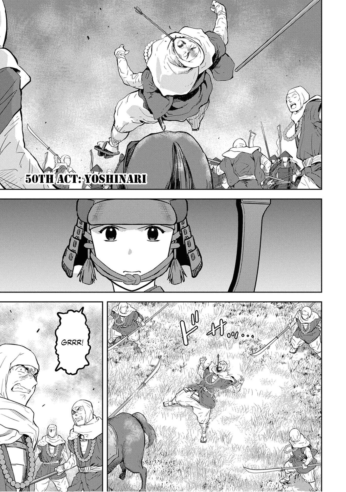Sengoku Komachi Kuroutan: Noukou Giga Chapter 50 page 1