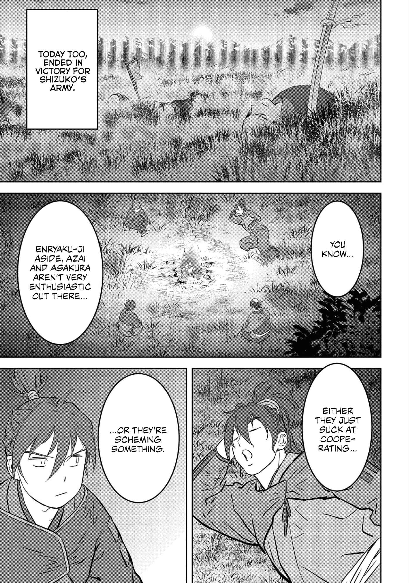 Sengoku Komachi Kuroutan: Noukou Giga Chapter 50 page 21
