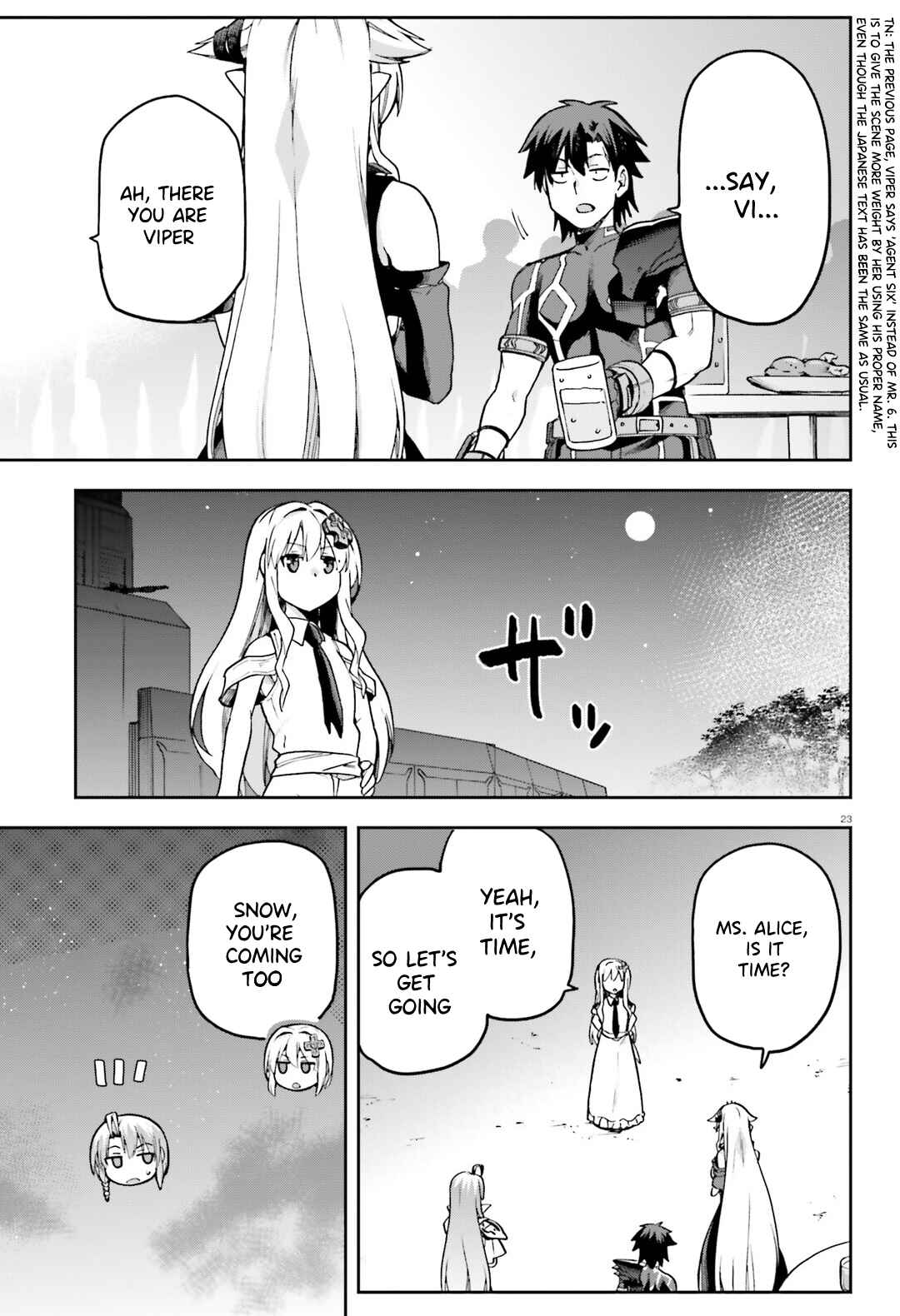 Sentouin, Hakenshimasu! Chapter 63 page 23