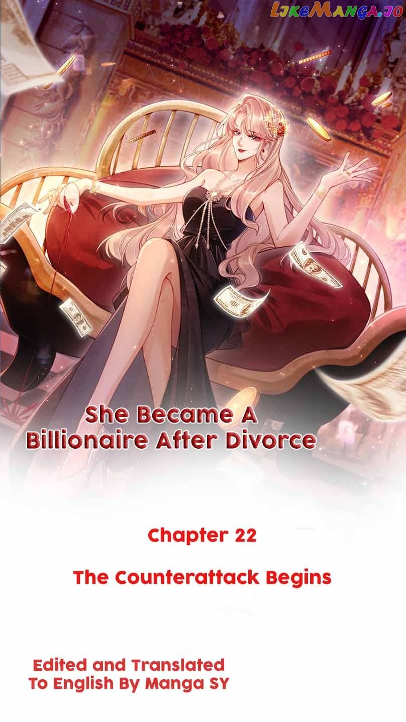 She Became A Billionaire After Divorce Chapter 22 page 0