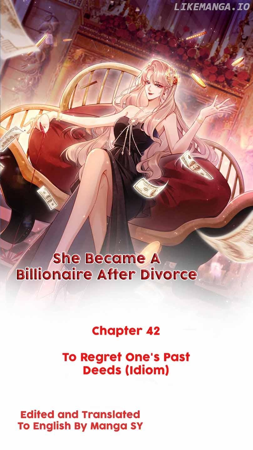 She Became A Billionaire After Divorce Chapter 42 page 0