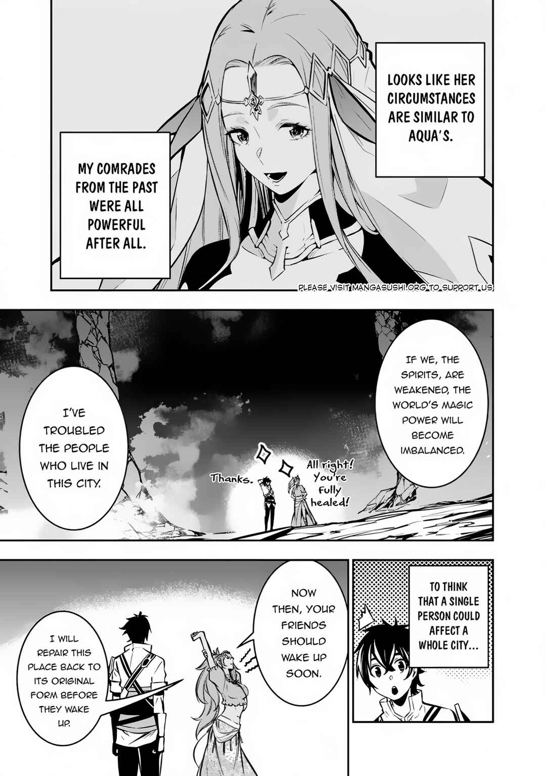 Shijou Saikyou no Mahou Kenshi, F Rank Boukensha ni Tensei Suru ~Kensei to Matei, 2 Tsu no Zense o motta Otoko no Eiyuutan~ Chapter 98 page 13