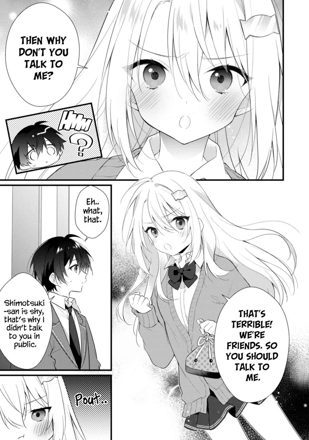Shimotsuki-san wa Mobu ga Suki ~Hitomishiri na Kanojo wa Ore ni Dake Dere Amai~ Chapter 2 page 9