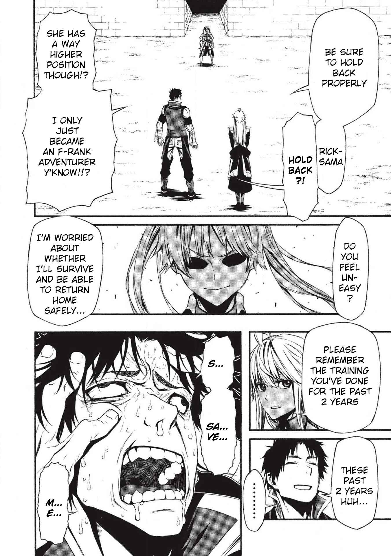 Shinmai Ossan Boukensha, Saikyou Party ni Shinu hodo Kitaerarete Muteki ni Naru. Chapter 2 page 18