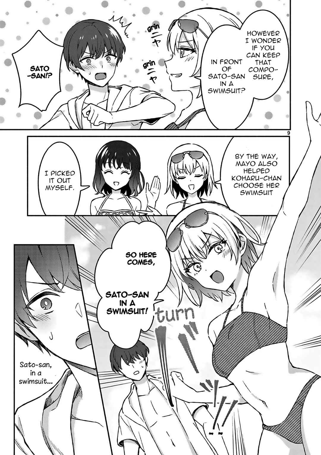Shiotaiou no Sato-san ga Ore ni dake Amai Chapter 28 page 9