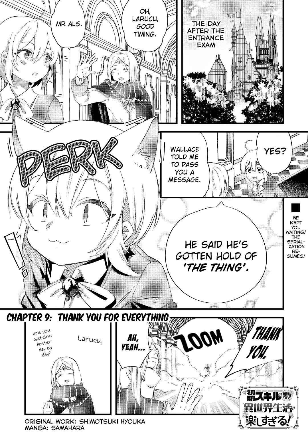 Shoki Skill ga Benri Sugite Isekai Seikatsu ga Tanoshisugiru! Chapter 9 page 0