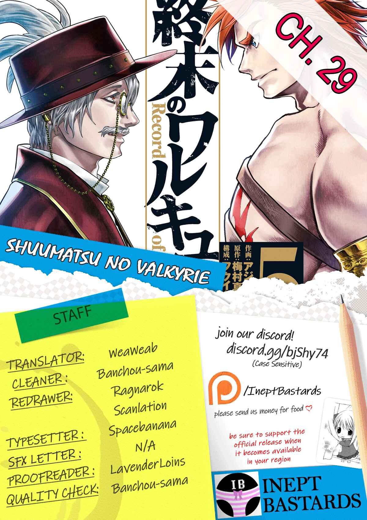 Shuumatsu no Valkyrie Chapter 29 page 0