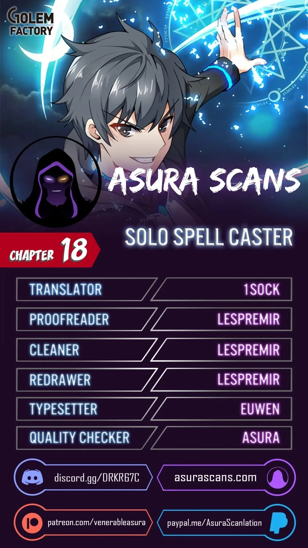 Solo Spell Caster Chapter 18 page 0