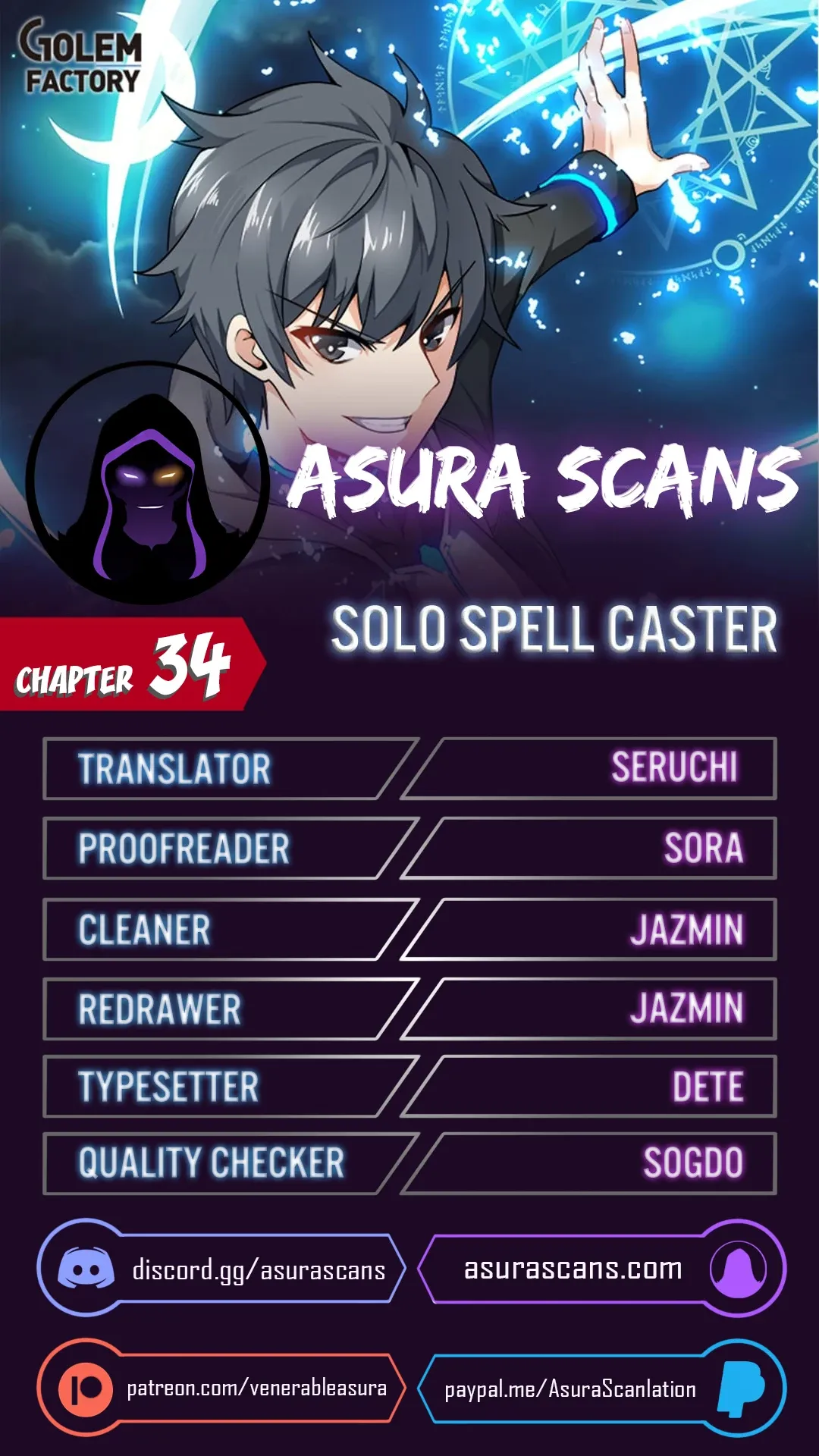 Solo Spell Caster Chapter 34 page 0