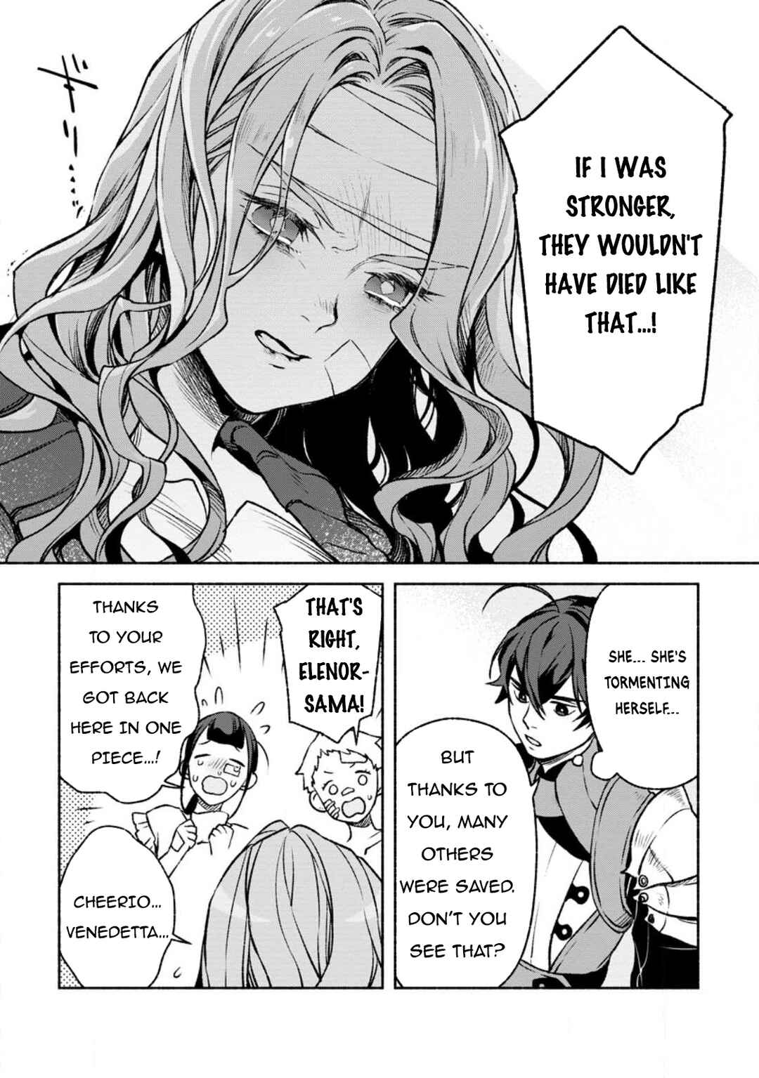 Sono Monban, Saikyou Nitsuki ~Tsuihou Sareta Bougyo Ryoku 9999 no Senshi, Outo no Monban Toshite Musou Suru~ Chapter 24 page 15