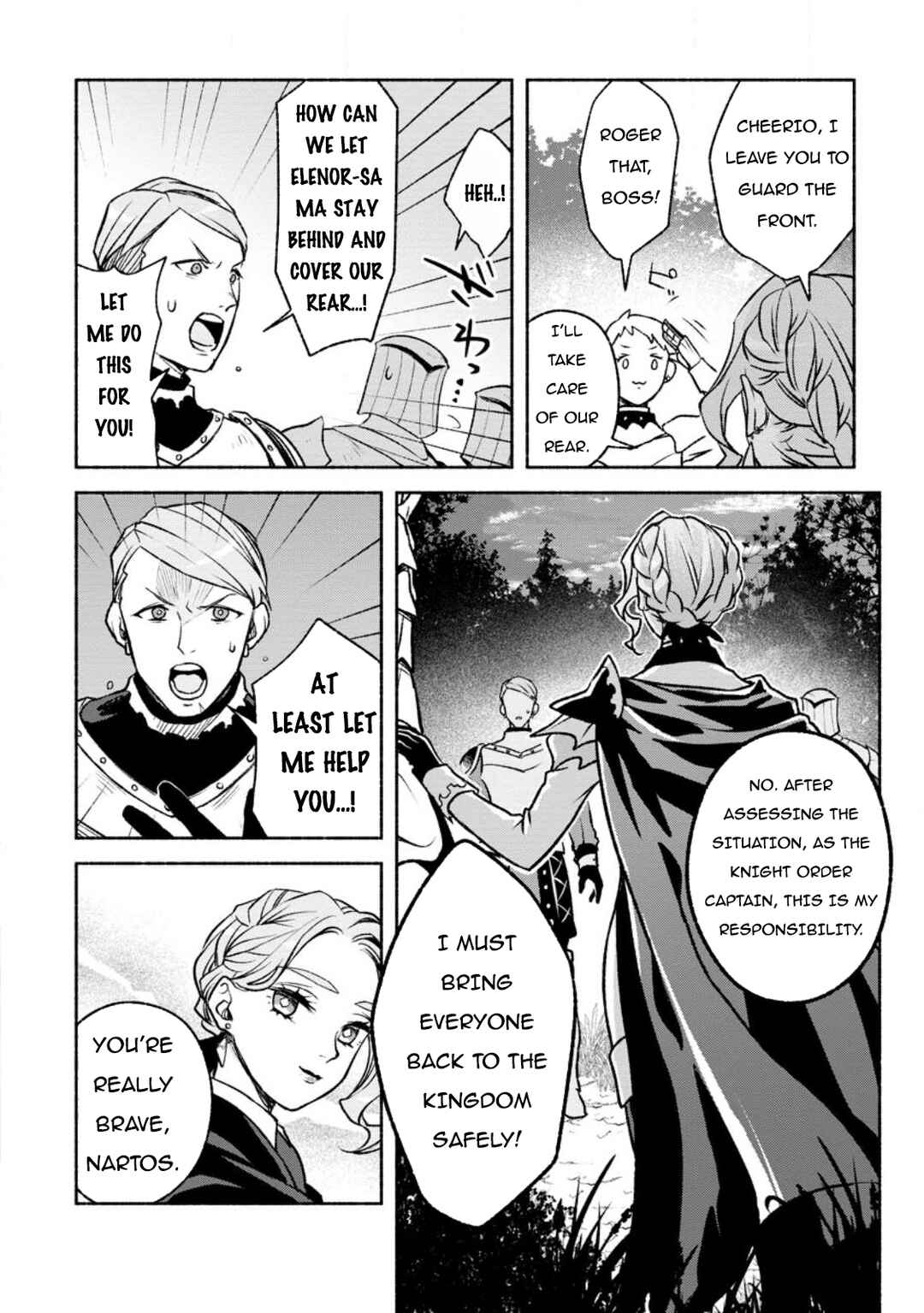 Sono Monban, Saikyou Nitsuki ~Tsuihou Sareta Bougyo Ryoku 9999 no Senshi, Outo no Monban Toshite Musou Suru~ Chapter 24 page 8