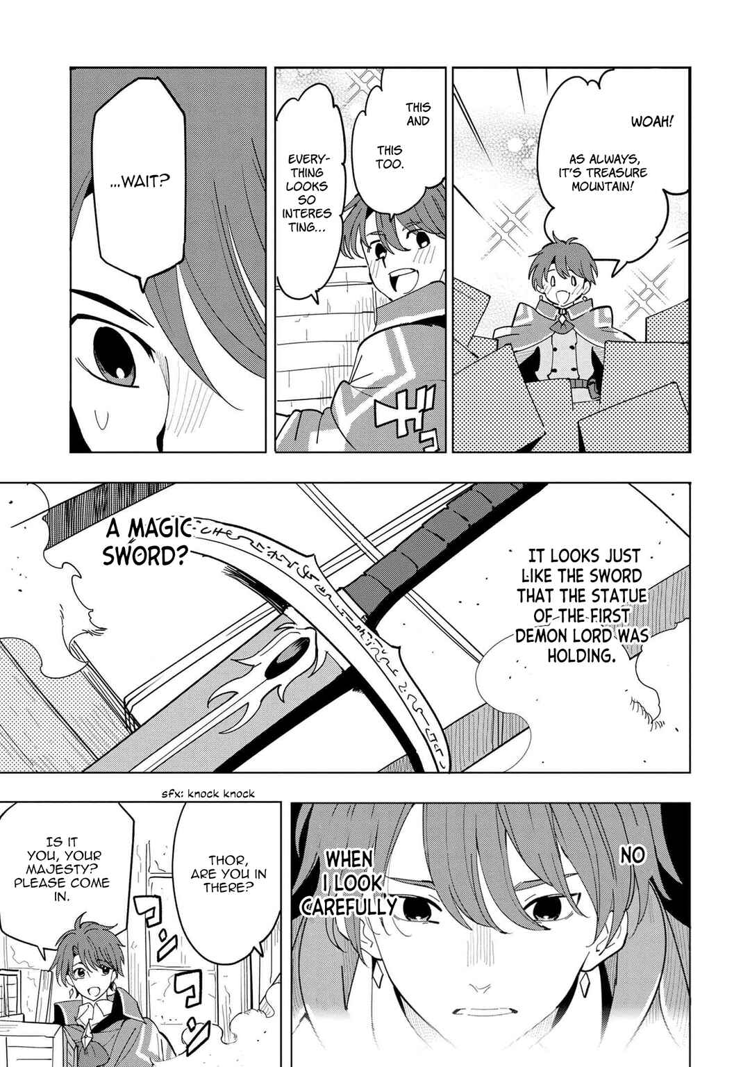 Souzou Renkinjutsushi wa Jiyuu wo Ouka suru: Kokyou wo Tsuihou saretara, Maou no Ohizamoto de Chouzetsu Kouka no Magic Item Tsukuri-houdai ni Narimashita Chapter 10.1 page 10