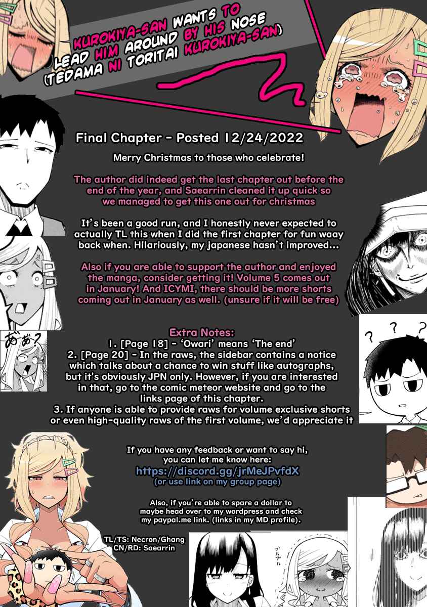 Tedama ni Toritai Kurokiya-san Chapter 38 page 20